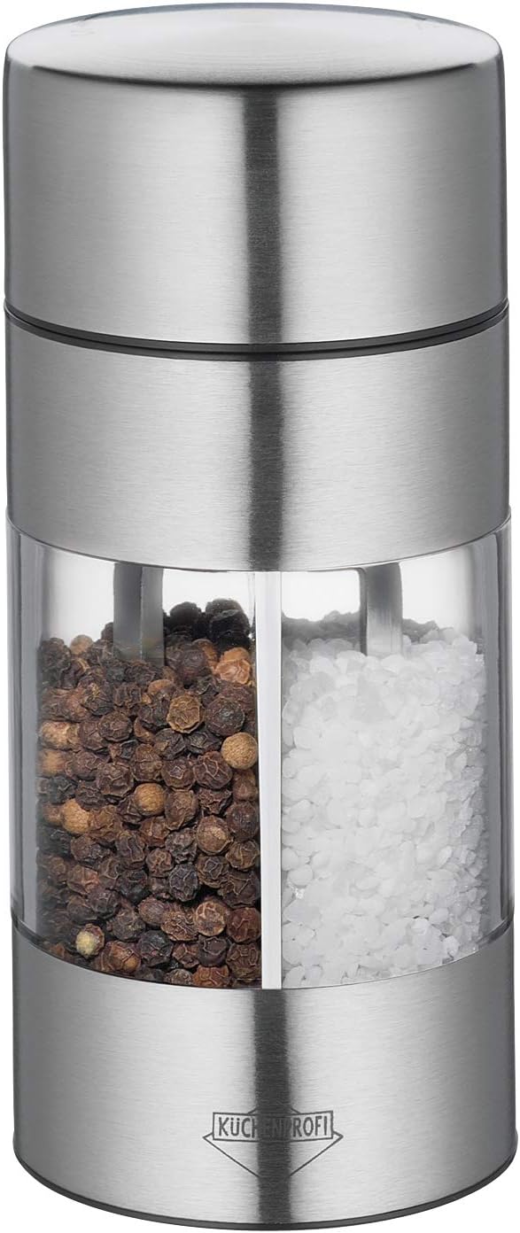 Kuchenprofi Vienna Salt and Pepper Set - Stainless Steel Grinder for Salt and Pepper (3.4 In x 1.5 In, Clear) image 2