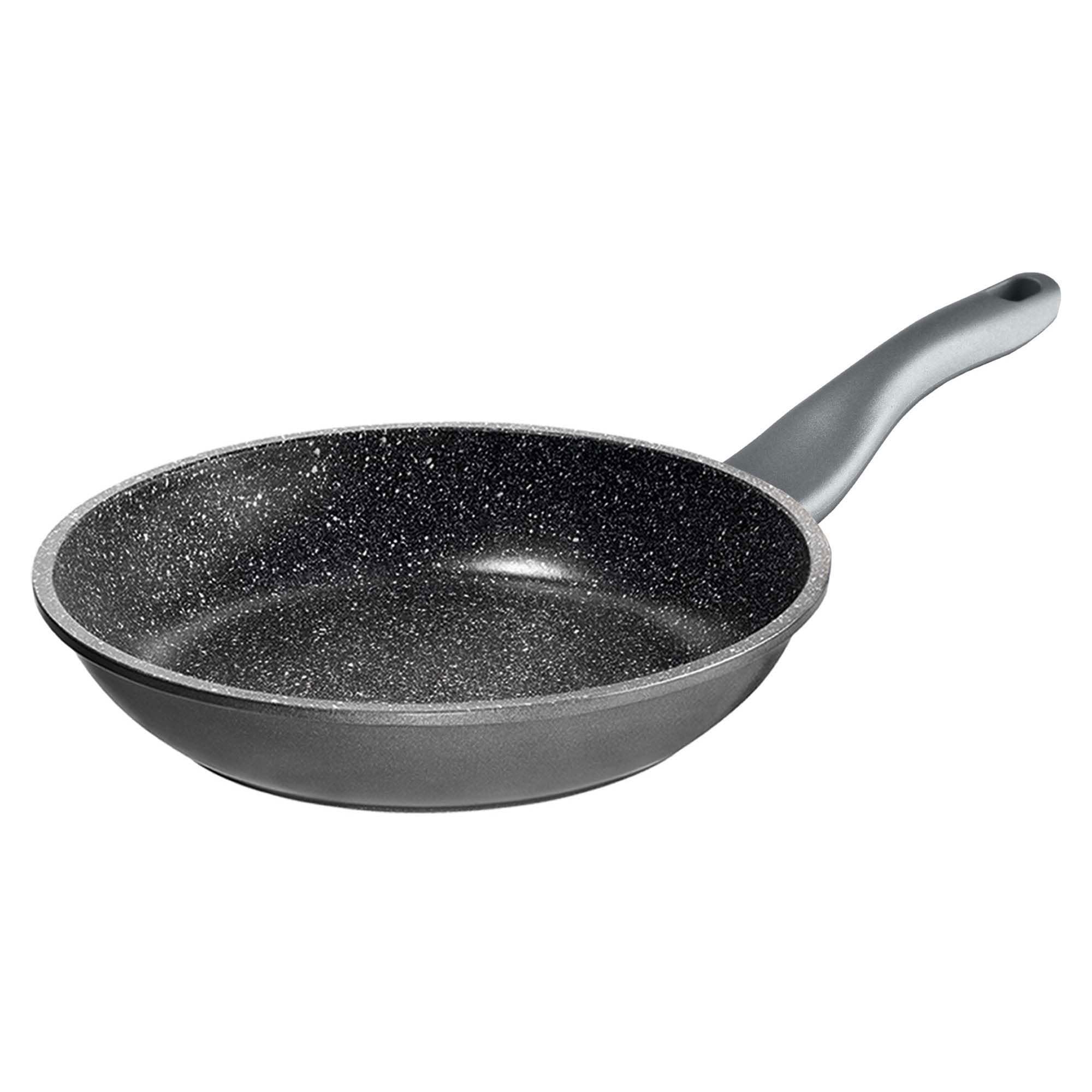 STONELINE FRESH Sartén Antiadherente 28 cm Sartén Grande Sartén Inducción MADE IN GERMANY Revestimiento Antiadherente con Partículas de Piedra Reales, Todo Tipo de Cocinas, Cocinar Sin Grasa