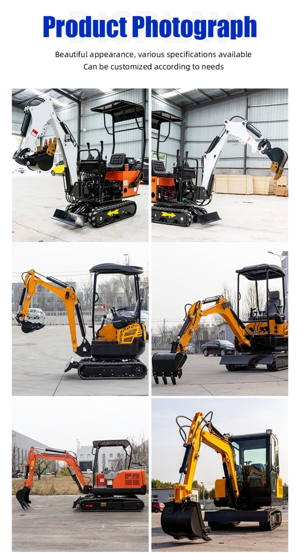 Mini Excavator with Ergonomic Cabin, Enhanced Safety Features