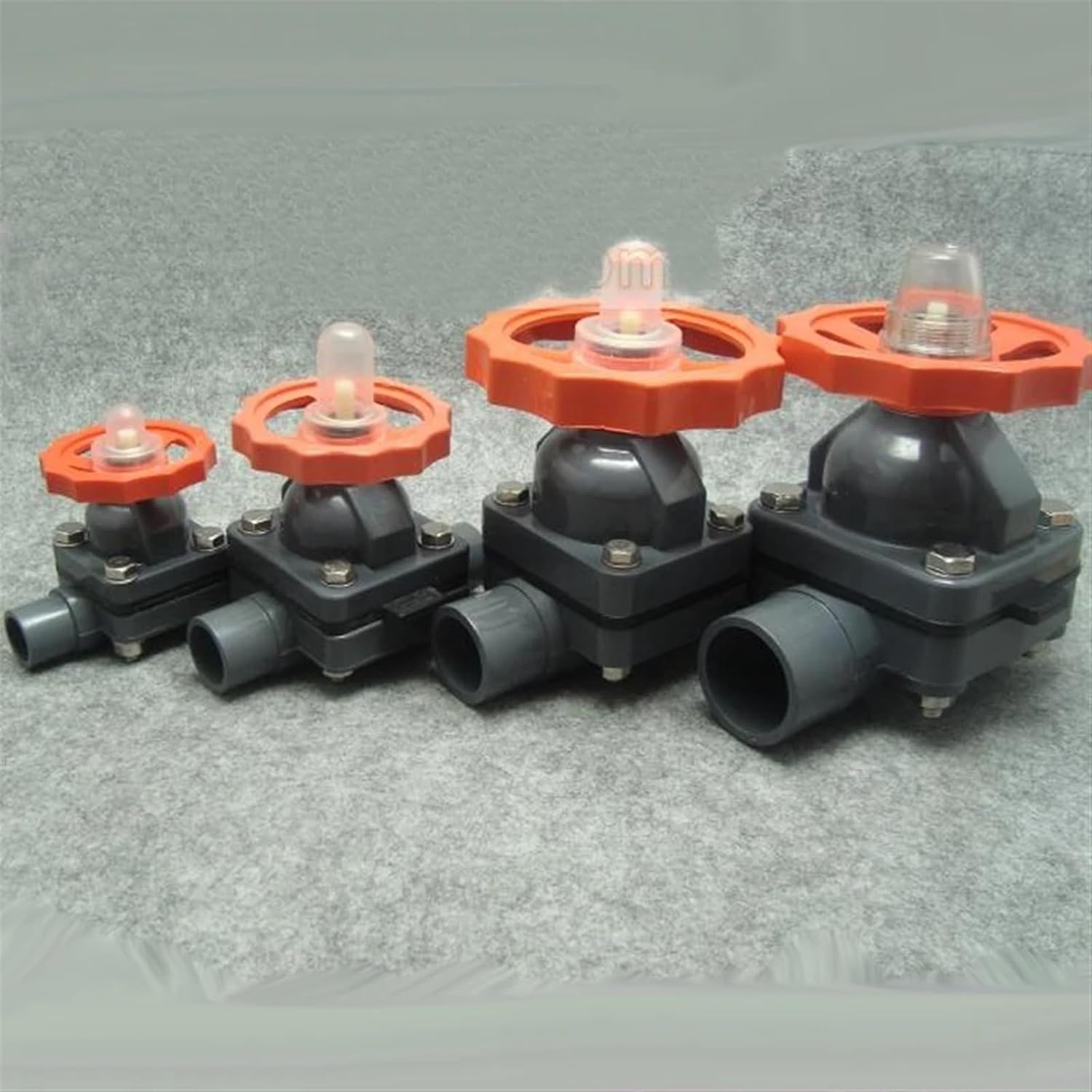 Plastic Manual Diaphragm Valve Acidproof Alkali Socket Type