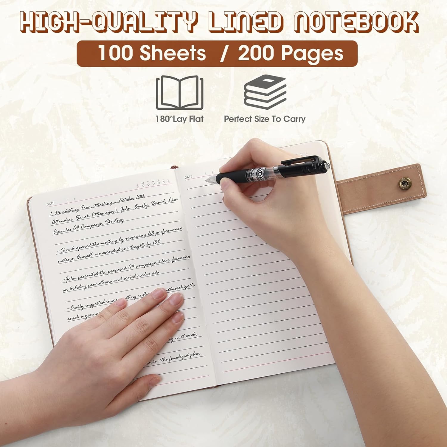 ENOMY 50 Pcs A5 Personalized Custom Notebook Bulk Notebook with Logo Image Text Leather Journal Personalized Gifts for Office, College, Business, Christmas, Birthday (deep Blue)