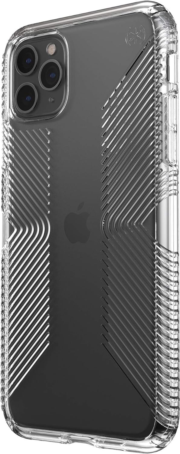 Speck Products Presidio Perfect-Clear with Grip iPhone 11 PRO Max Case, Clear/Clear (136509-5085)