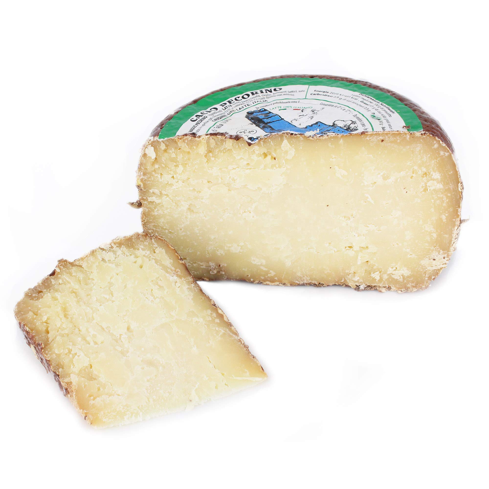 Ganzer Käselaib 1,2 kg - PECORINO TOSCANO DOP aus CASENTINO - 4 MONATE gereift - Käse aus BERGSCHAFMILCH - Direkt aus Italien