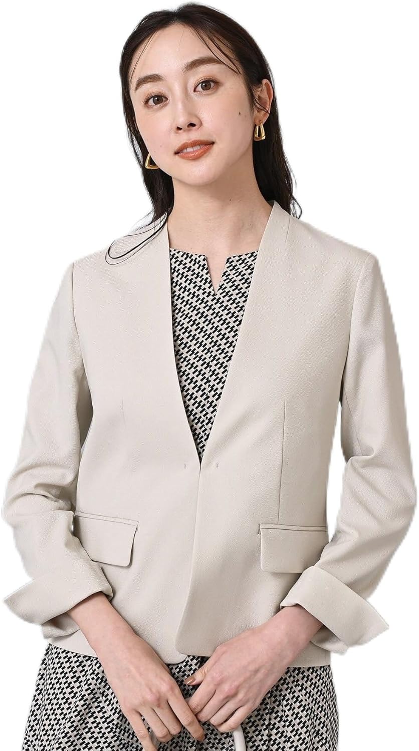 新品タグ 未着 UNTITLED アンタイトル 麻混ダブル チェスターコート  