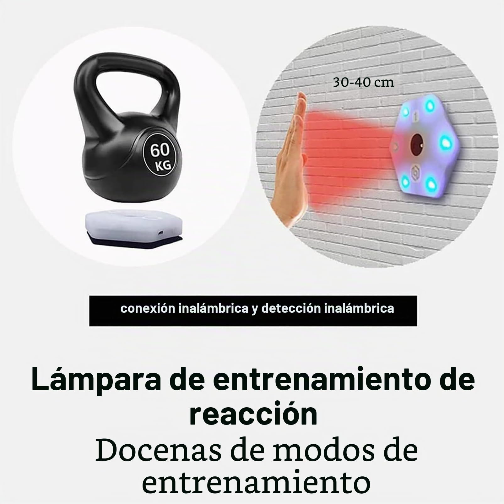 Luces De Entrenamiento De Reacción, Luces De Entrenamiento De Agilidad De Velocidad De Conectividad De Aplicaciones, Luz De Fitness De Agilidad para Todos Los Deportes, Mejora Los Reflejos
