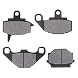ApplianPar 2 Set Front and Rear Brake Pads Kit for Kawasaki KLR650 1987-2007