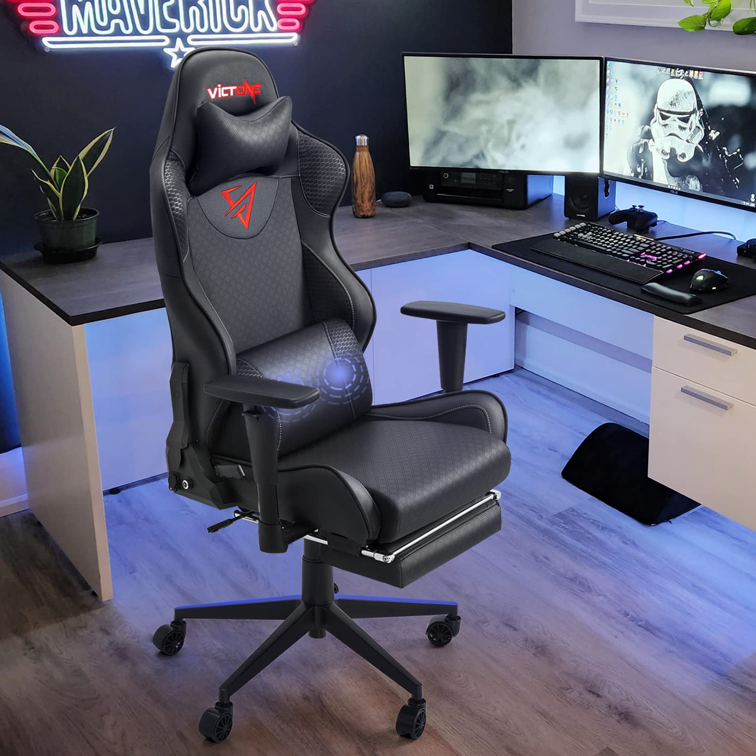 Amazon.co.jp: VICTONE (ビクトン) マッサージ ゲーミングチェア