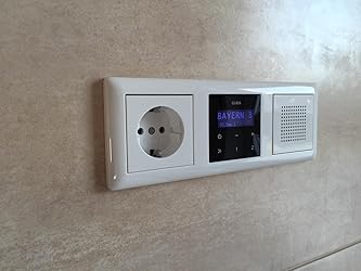 Gira | 228403 | Inbouwradio RDS zonder luidspreker, rw - Radio-ontvanger voor schakelen van apparaat 228403 | Elktr. elementen schakel
