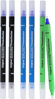 Vorteils-Pack Tintenkiller von Online | 6x Tintenlöscher zum Löschen und Überschreiben | in verschiedenen Farben, je 2x bl...