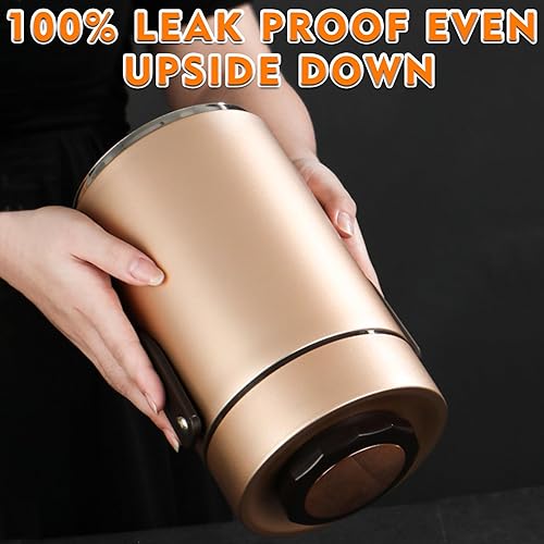 Miniatura 5 de Termo para comida caliente, tarro apilable de 3 niveles y 67 onzas, lonchera aislada a prueba de fugas con bolsa y cuchara tenedor, contenedor de