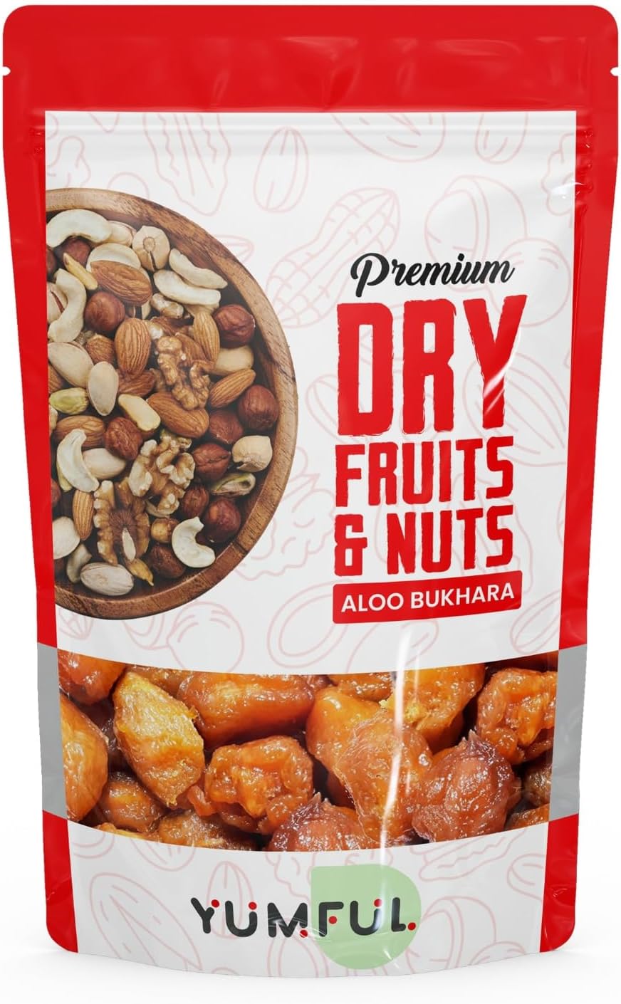 Yumful 1Kg, Aloo Bukhara Seeded Plum, Dry Plum, Alpakonda Fruit, Alpagoda Pandu, in Dry Fruits, Seeded Plums, Aalu bukhara