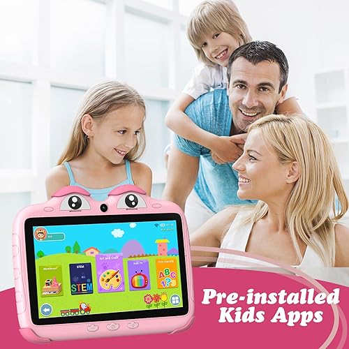 Miniatura 3 de Tablet para Niños de 7 Pulgadas 32GB con WiFi, Tablet para Niños Pequeños con Software Instalado Control Parental, Tabletas Android para Aprendizaje