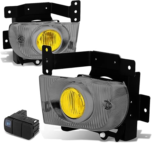 Lámpara de luz antiniebla de conducción con lente ámbar con interruptor compatible con Honda Civic Sedan 4 puertas 1992-1995
