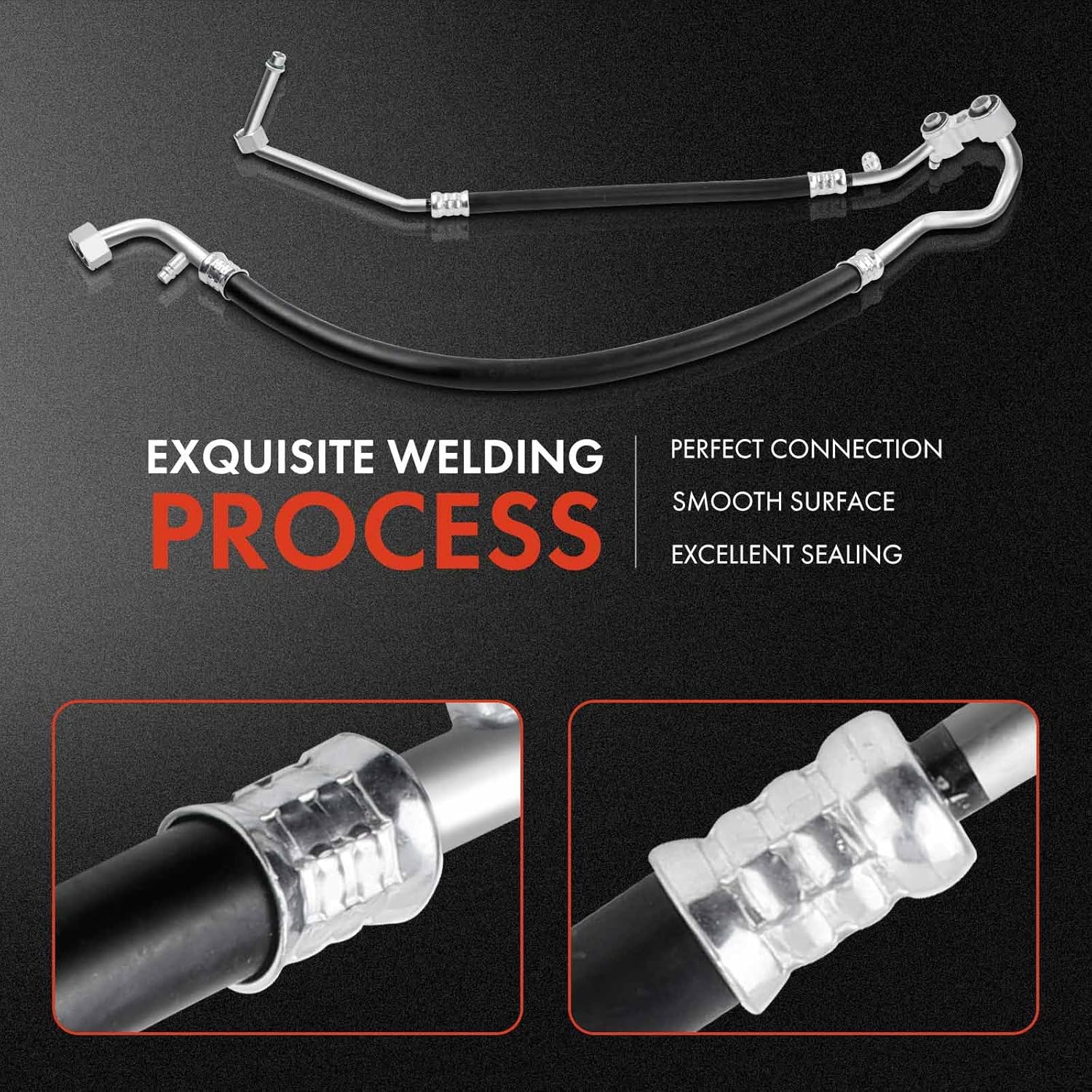 A-Premium A/C Suction Hose & Discharge Line Hose Assembly Compatible with Chevrolet & GMC Models - C1500, C2500, C3500, K1500, K2500, K3500, 1994, 5.0L 5.7L