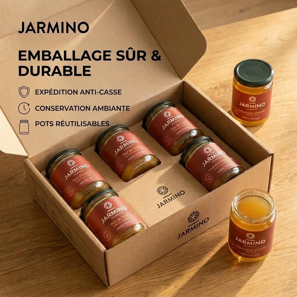 Bone broth soupe (6x 350ml) | bouillon d'os de boeuf | JARMINO | acide hyaluronique, collagène et protéine naturelle | bio