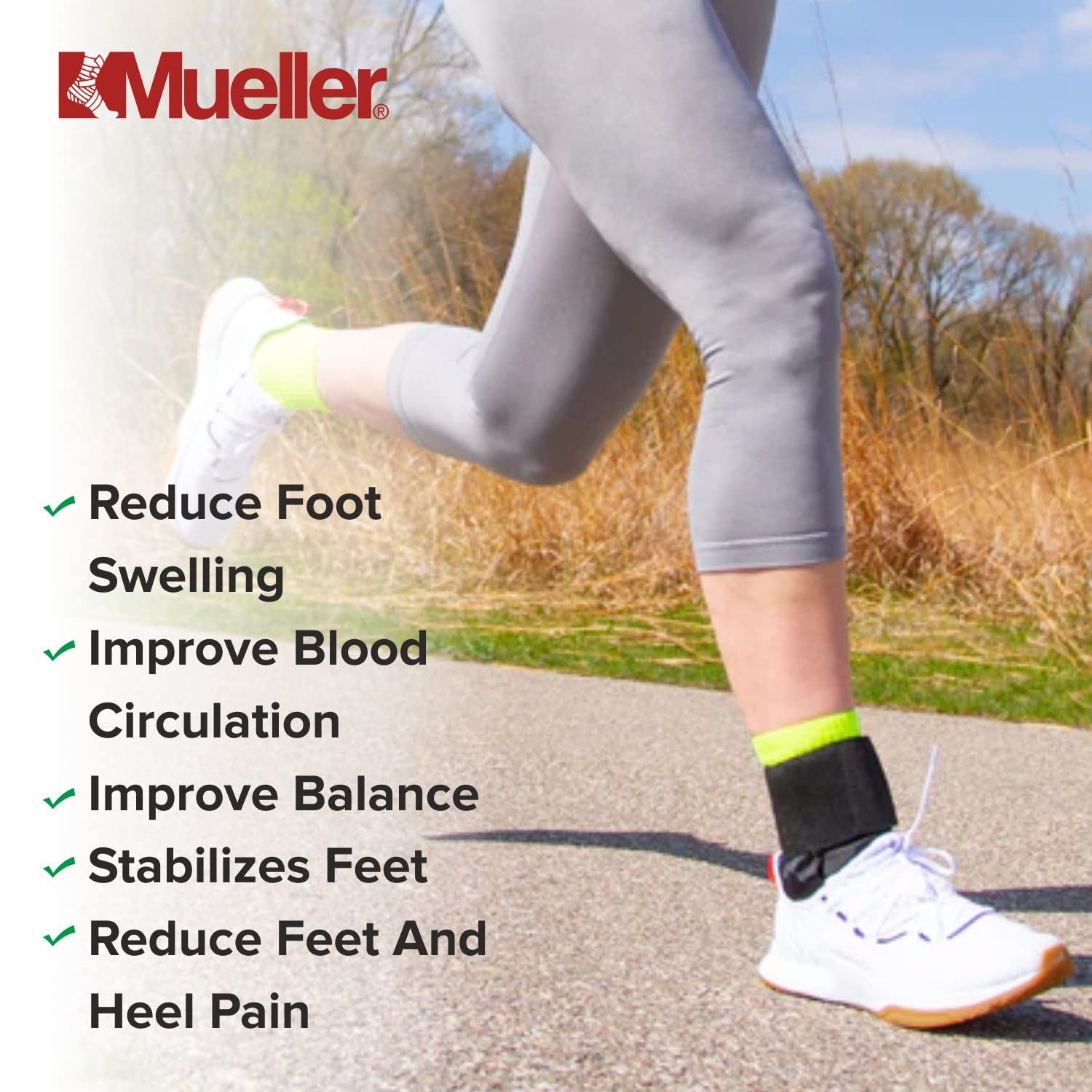 Amazon.com: Mueller Elastic Ankle Support - SS18 - Medium - Black