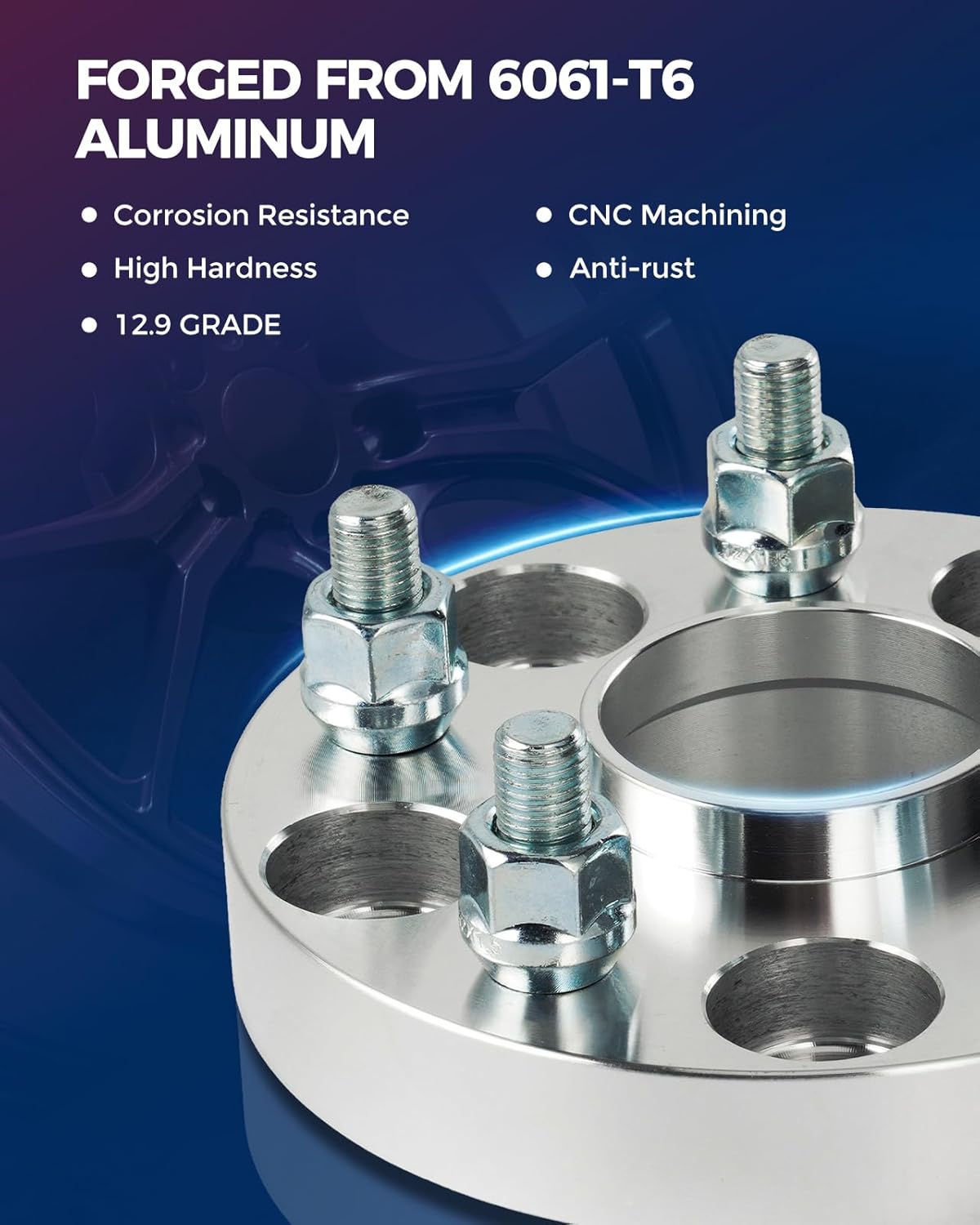 KAX 5x4.5 Wheel Spacers for Camry,15mm Hub Centric 5 Lug Wheel Spacers for Camry, RA-V4, Highlander, Sienna, RX350, Venza, ES350, C-HR, Avalon,with M12x1.5 Studs and 60.1mm Hub Bore,2 Pcs