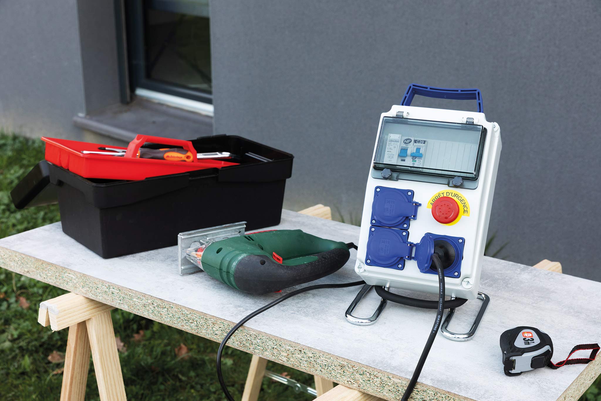 Zenitech - Coffret 8 modules de Chantier IP54 équipé avec Accessoires
