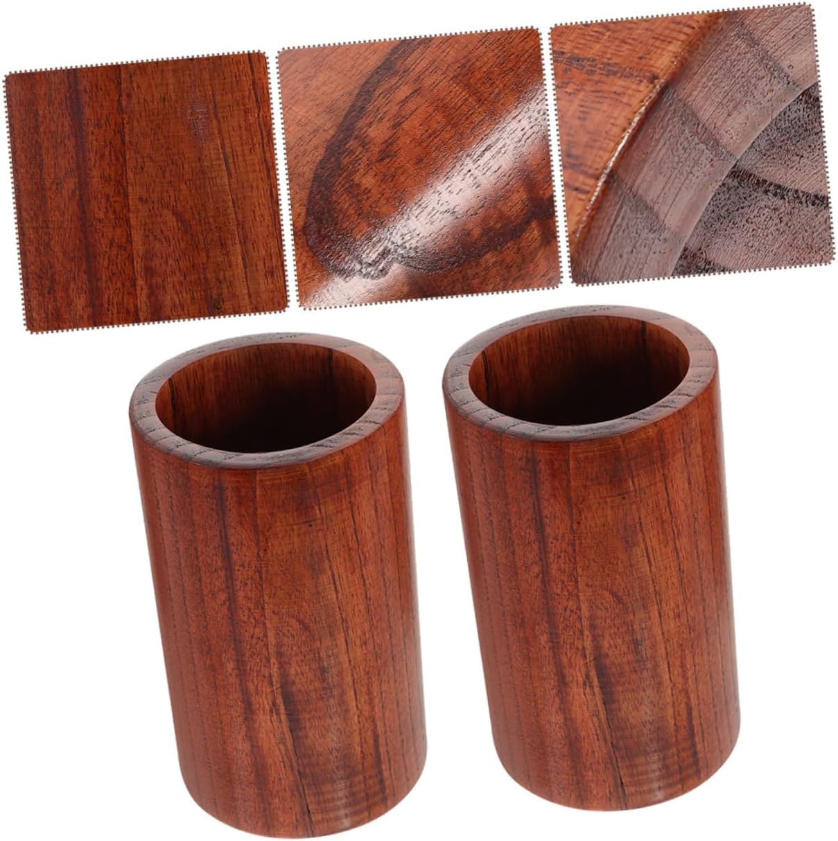 PRETYZOOM 2pcs Jujube Wood Utensil Holder Chopsticks Forks Spoons Storage Organizer Kitchenware Holder Pen Container Countertop Organizer