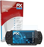 Vista 3 de atFoliX Screen Protection Film compatible with Sony PSP-3000 Screen Protector, ultra-clear FX Protective Film (3X)