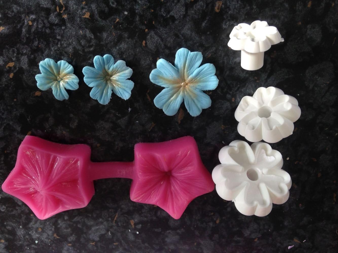 Blossom Sugar Art - Set of 3 Primrose Cutter and Mould set