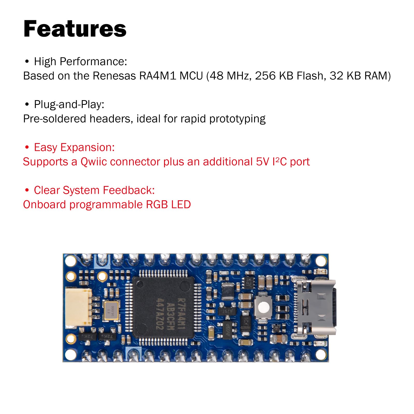 GeeekPi DIY Kit for Arduino Nano R4 with Headers, Beginner Electronics Learning Set, Includes Breadboard, LEDs, Resistors, Transistors,Push Buttons,Jumper Wires,USB-C Programming Cable,with Tutorial — view 2