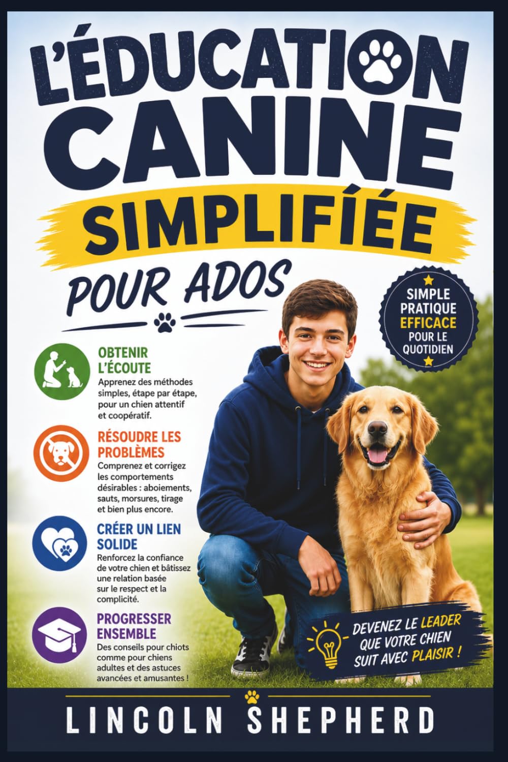 L'ÉDUCATION CANINE SIMPLIFIÉE POUR LES ADOS: Enseignez L'obéissance, Mettez Fin Aux Mauvais Comportements Et Bâtissez Un Lien Indéfectible