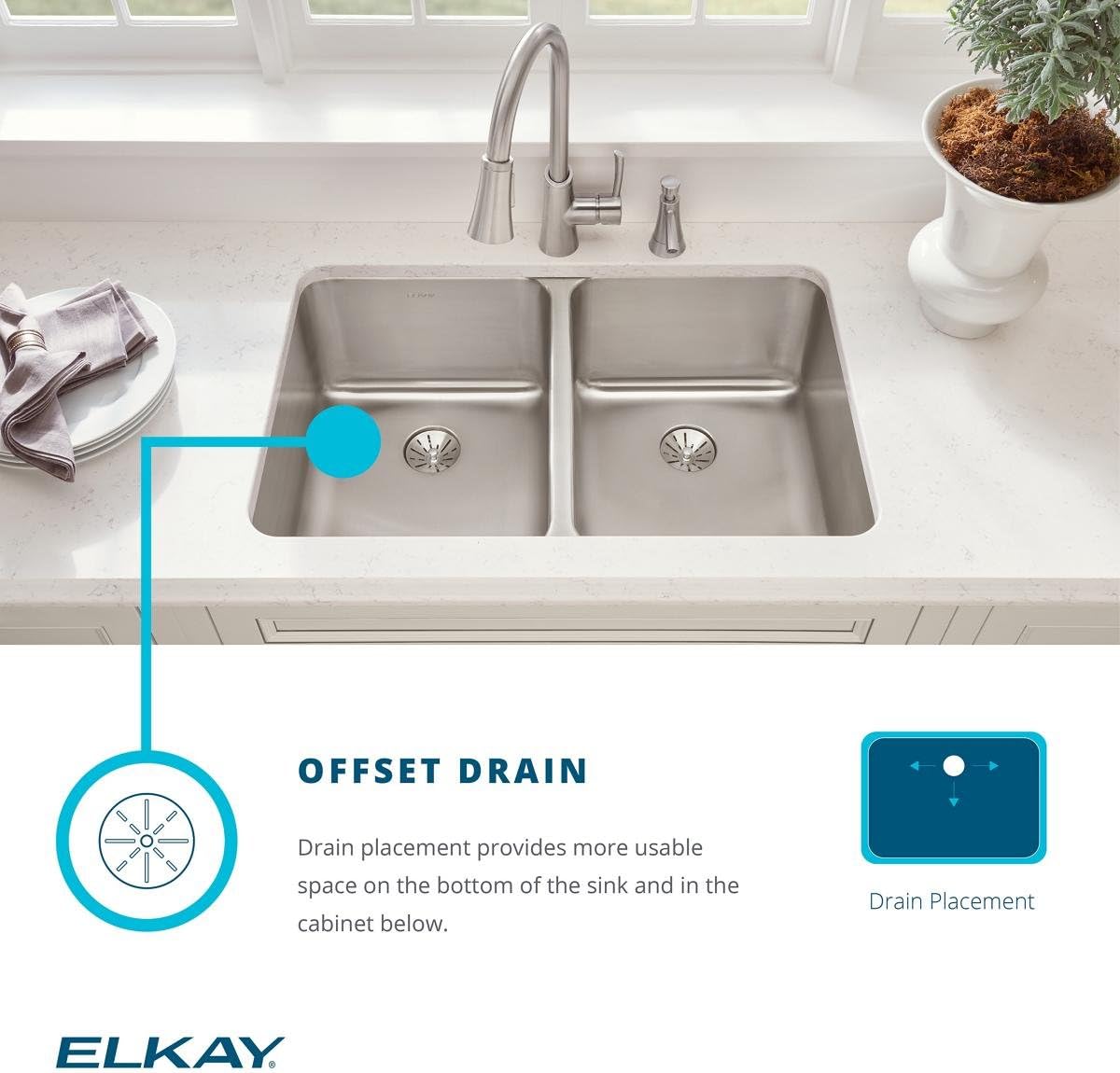 Lustertone 14.25" x 15.75" Stainless Steel Undermount Kitchen Sink