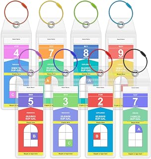 8PCS Cruise Luggage Tags, Clear Luggage Tag Suitable for All Royal Caribbean and Celebrity Cruise Ships, Reusable Luggage Tags Holder are Cruise Ship Essentials
