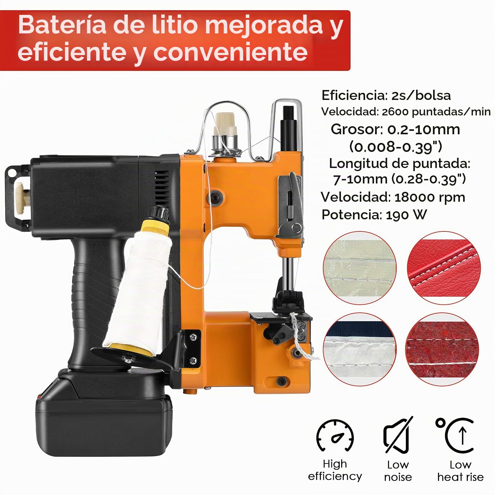 Sacos Maquinas de Coser Maquina de Tejer Portátil Máquina Selladora para Bolsa dePlástico de Papel de Arroz