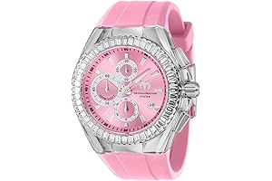 TECNO MARINE Men's Cruise Chronograph Quartz Crystal Pink Dial Watch TM-121151