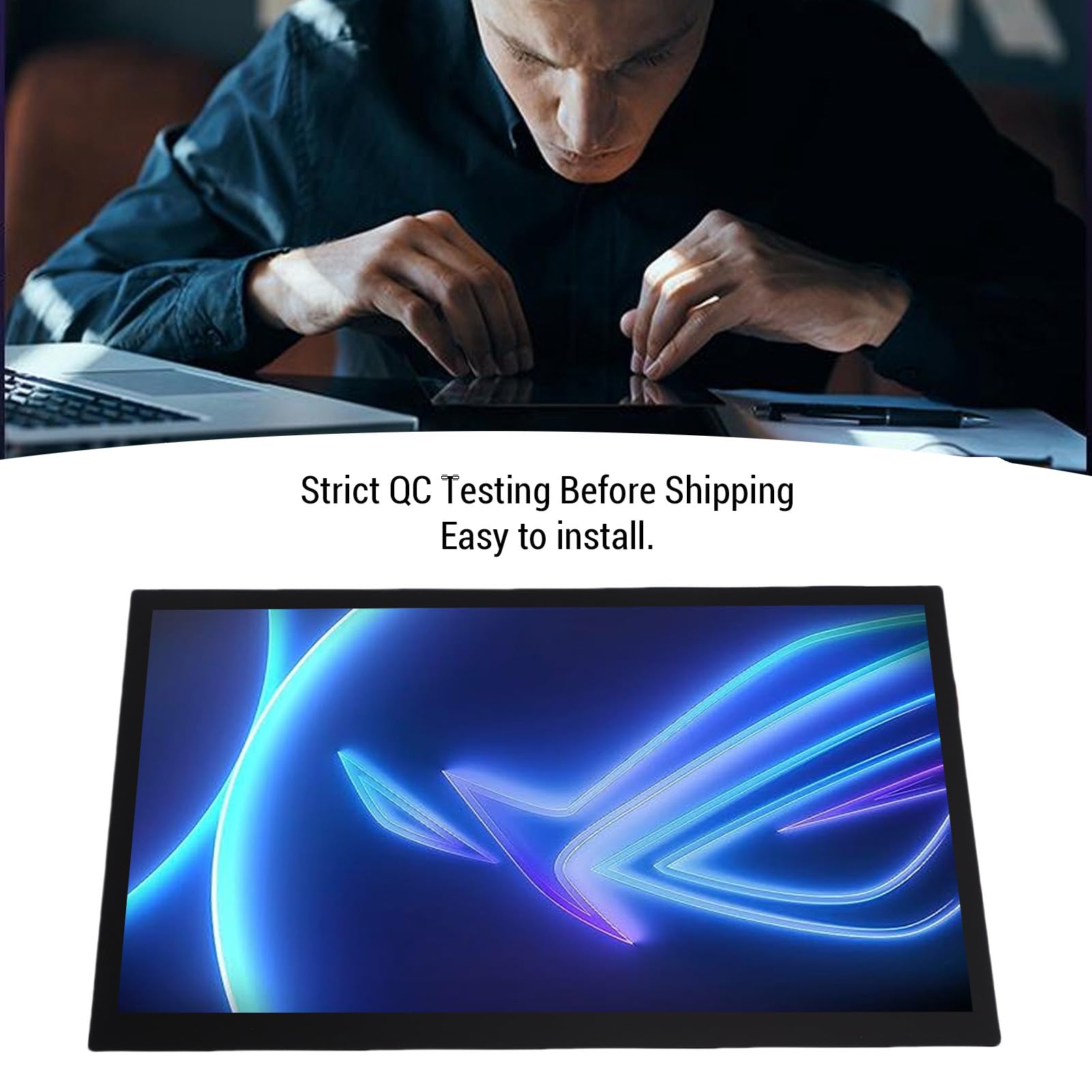 Diyeeni 7-calowy Wyświetlacz LCD Wymiana Ekranu Dotykowego dla Rog Ally 2023 RC71L Przenośna Konsola do Gier FHD 500 Nits Multi Touch Digitizer