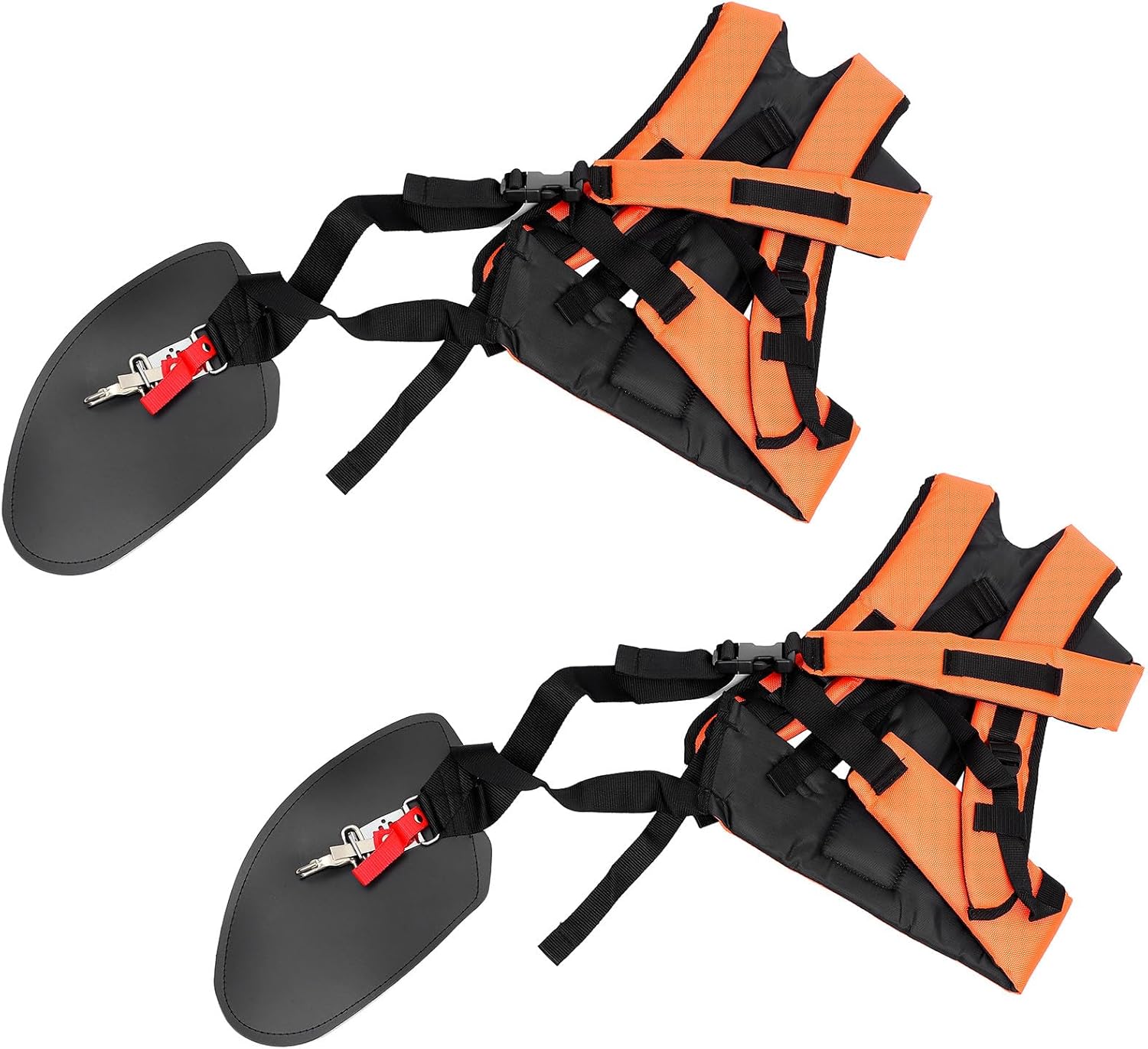 Brush Cutter Double Shoulder Strap Padded Belt Harness for Trimmers and Grass Cutters, Soft Waist Support Strap, 2pcs Compatible with Outdoor Lawn Tools