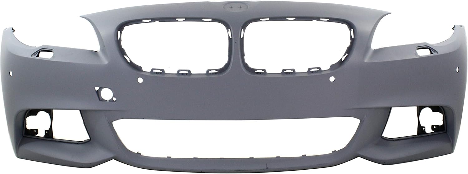 Garage-Pro Front Bumper Cover Compatible with BMW 5-Series 2011-2013 Primed with M Pkg with PDC Sensor Holes with Side View Camera Sedan