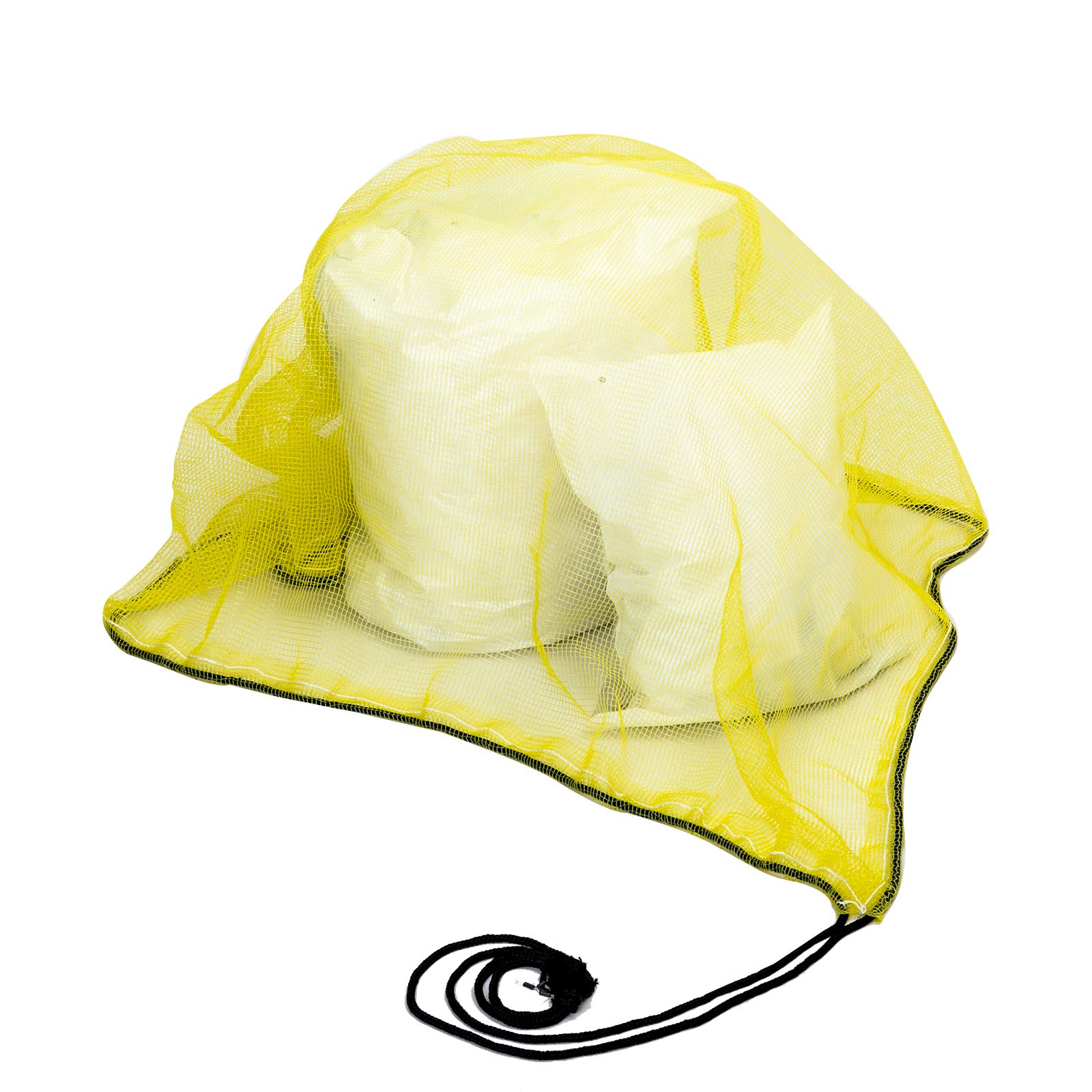 OFFO ゴミネット カラスよけ 45Lのゴミ袋約2個分の収納力 1.2x1.2mサイズは約4mmの細かい網目 おもり入りのロープが長めなのでスソを軽くしぼれて便利風に強い 烏除け カラス除け (イエロー)