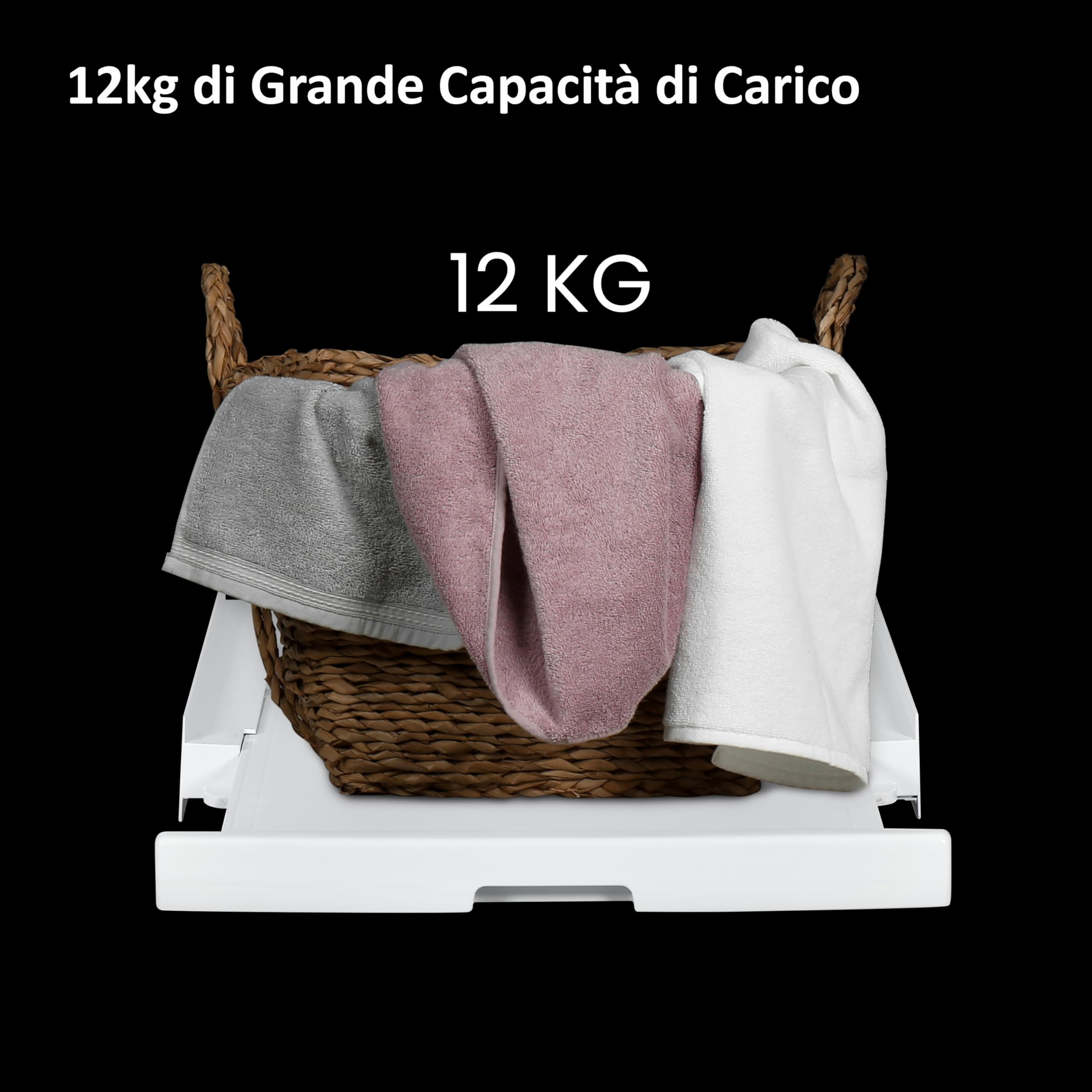 CARE + PROTECT Haier Kit Impilabile Universale con Ripiano Scorrevole per Lavatrici e Asciugatrici, Kit Colonna Salvaspazio, Qualità Premium, Perfetto per Lavatrici e Asciugatrici Haier Serie 3, 5, 7