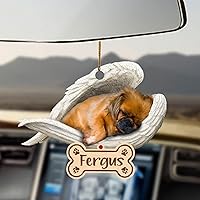 Vista 50 de Chihuahua Sleeping Angel - Adorno conmemorativo de acrílico 2D personalizado para perro, regalo para la pérdida de mascotas, regalo de simpatía