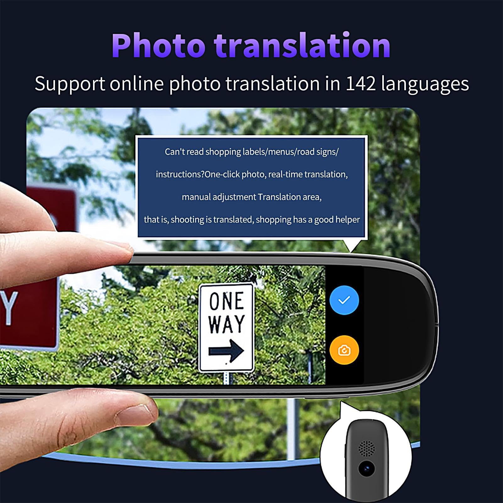 Penna Scanner Penna Traduttore Voce Senza Connessione | Touchscreen Scanner Voce Dizionari Elettronici 142 Lingue per Studenti Uomini Donne