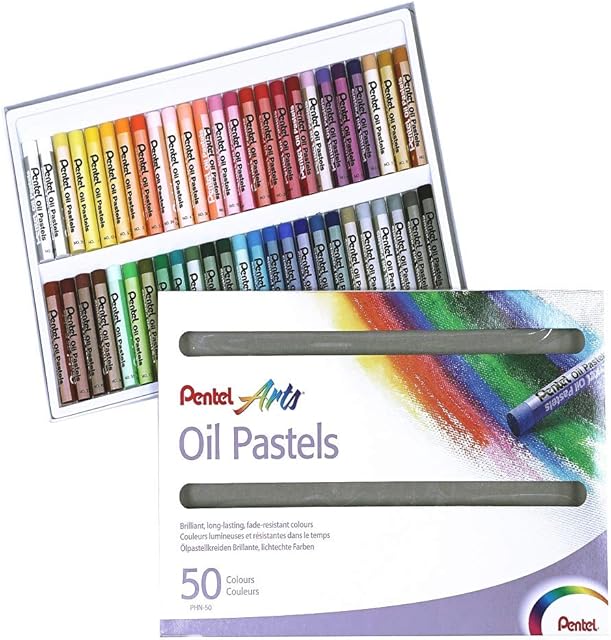 Pentel PHN4-50 Oil Pastels - Pack of 50