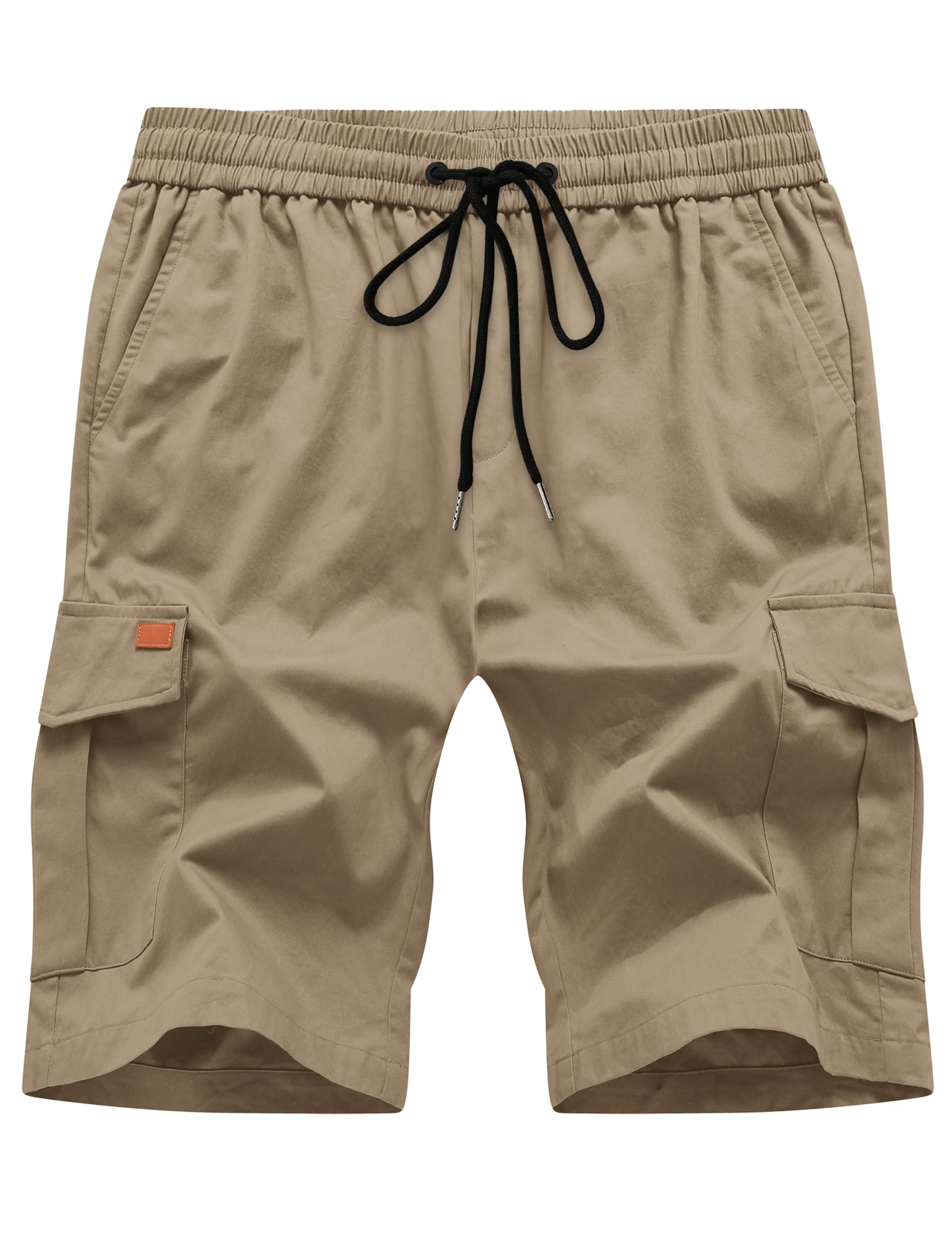 TARAINYA Pantaloncini Uomo in Cotone Ideali per Corsa Turismo Pendolarismo Elasticizzato con Cordino e Tasche