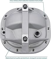 Vista 5 de Tapa de diferencial 8.8 para extremo trasero del sistema de cinturón compatible con Ford Mustang de 8.8