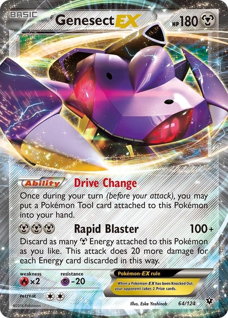 Pokemon - Genesect EX 64/124 - Fates Collide - Ultra Rare - Single Card