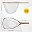 SF Fly Fishing Landing Soft Rubber Mesh Trout Catch and Release Net with Black Magnetic Net Release Combo Kit (Clear A Combo Small Holes)
