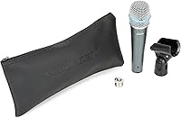 Vista 2 de Shure Micrófono de instrumento dinámico supercardioide Beta 57A con soporte de base redonda