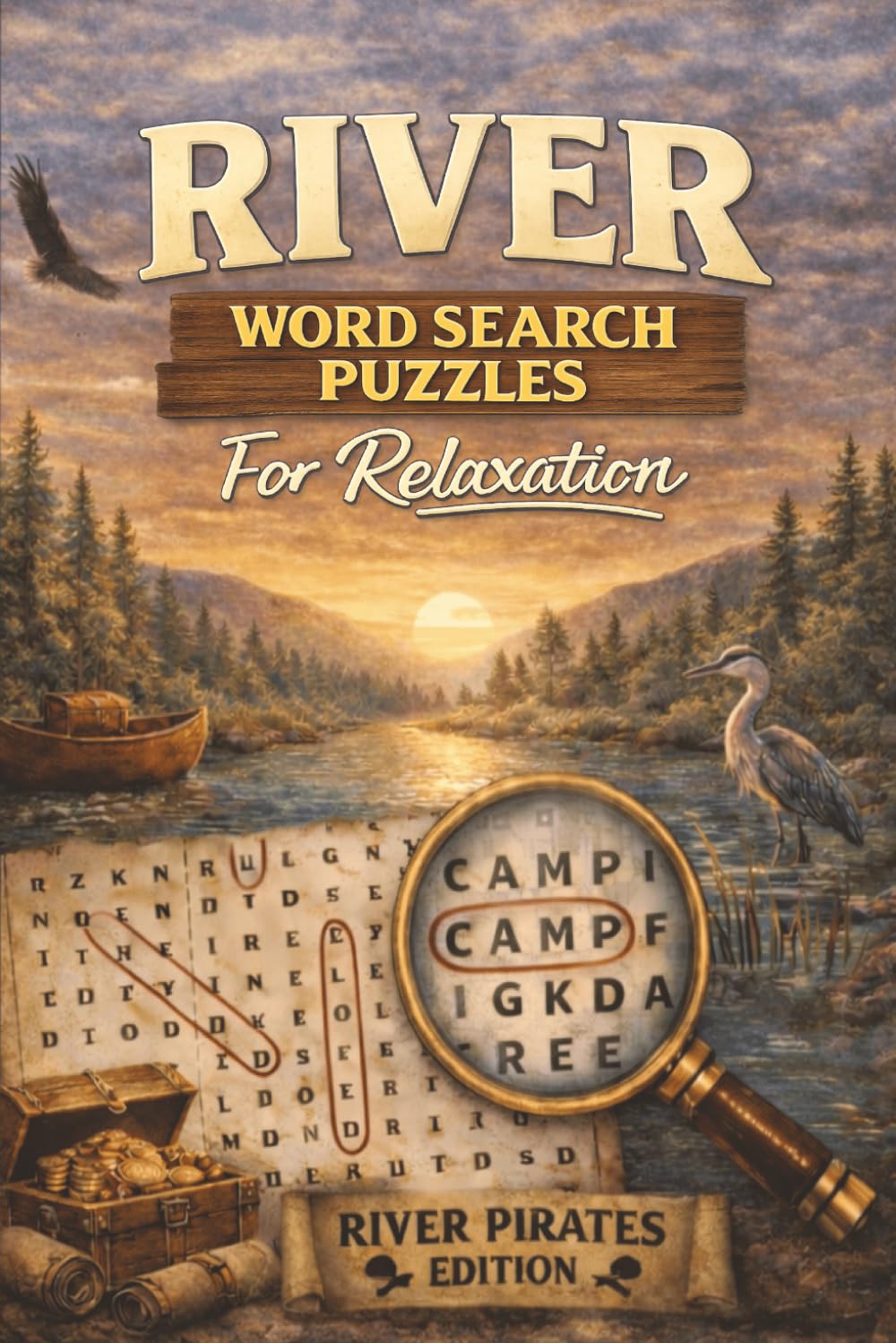 River Word Search Puzzles for Relaxation: Calm, Outdoor-Themed Word Searches for Camping, Travel, and Quiet Moments