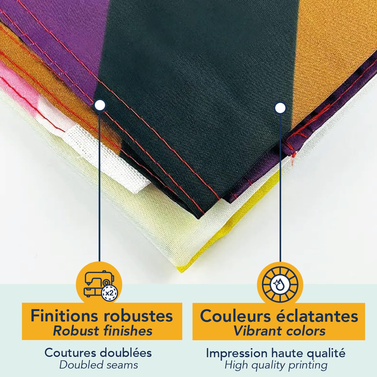 Premium LGBTQIA+ Flag 150x90cm - Very Resistant and Excellent Quality Pride Flag with 2 metal eyelets - Perfect for Gay Pride - Image 4