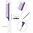 Patelai 30 Pieces Parting Comb for Braids Steel Hair Pin Rat Tail Carbon Fiber Heat Resistant Teasing Combs with Stainless Steel Pintail(Purple)