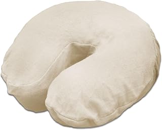 Body Linen 10-Pack Flannel Face Rest Covers for Massage Tables - Soft 100% Cotton, Natural, Durable Fit for Professionals