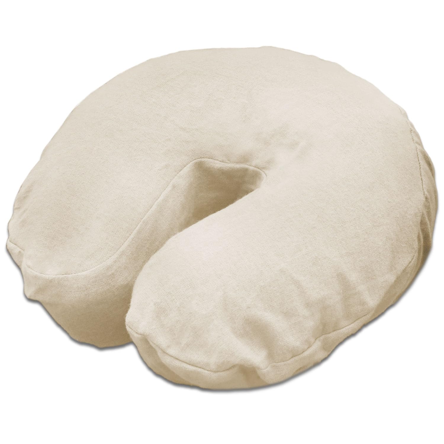 Body Linen Coperture per il viso in flanella per lettini da massaggio (naturale, confezione da 10) – morbide, resistenti e leggere, 100% flanella di cotone, per uso professionale