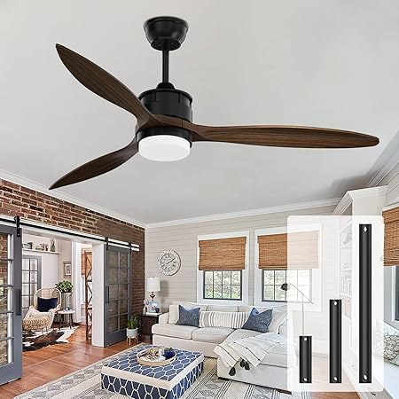 52 Inch Ceiling Fan No Light, Wood Ceiling Fans Without Lights With Re – Fan Company-Online Ceiling Fan Store - View #7
